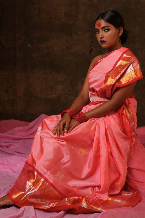 Handwoven Kanjiveram silk saree