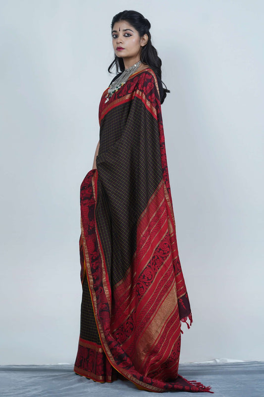 Kalamkari silk saree