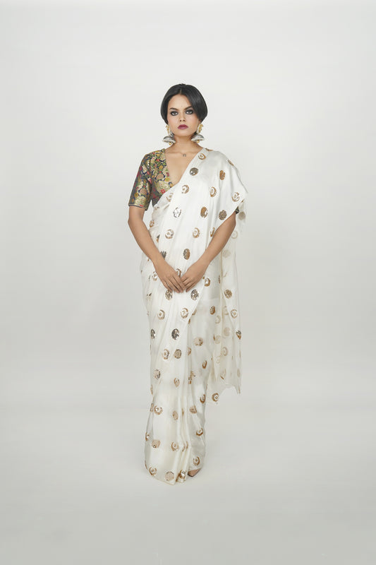 Silk saree by Ayush Kejriwal