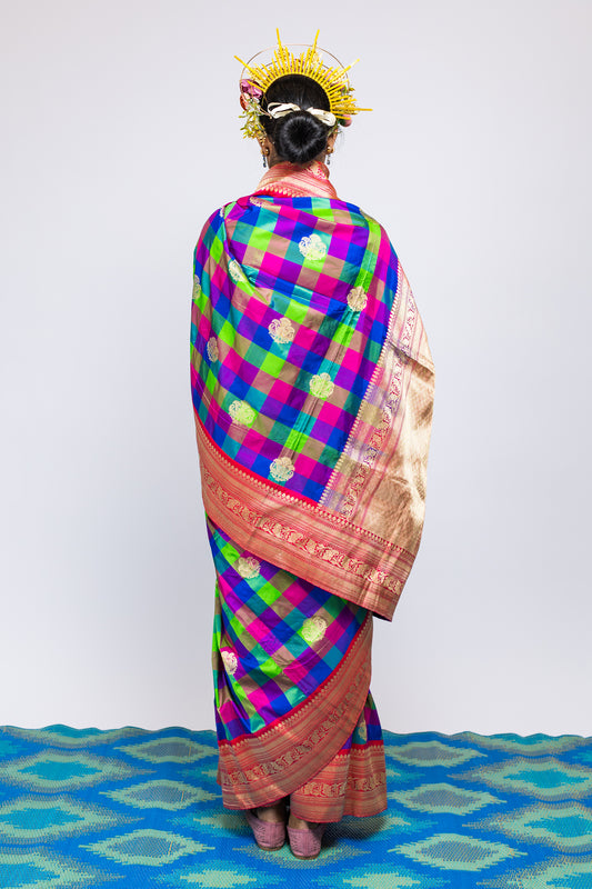 Handwoven Banarasi Saree by Ayush Kejriwal