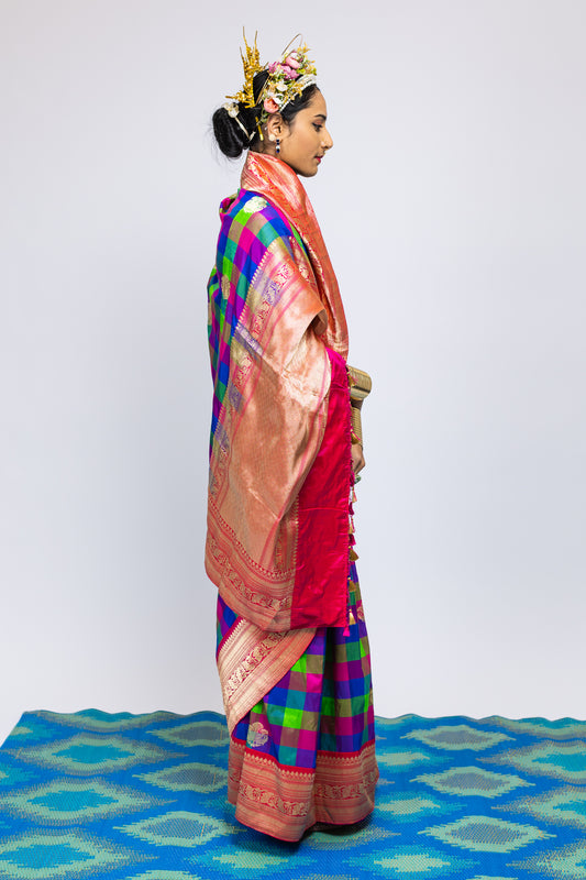 Handwoven Banarasi Saree by Ayush Kejriwal
