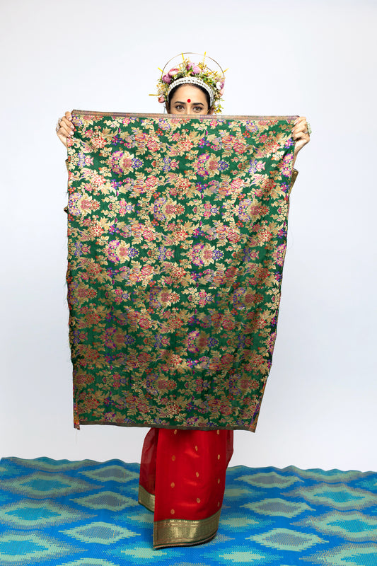 Benarsi brocade saree blouse piece