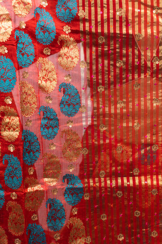Chanderi silk saree