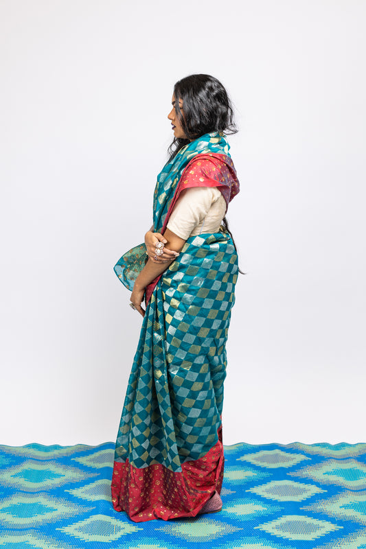 Wedding Wear Handwoven Chanderi Saree