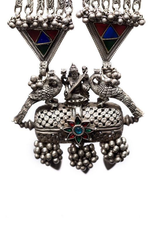 Statement Vintage Silver Neckpiece