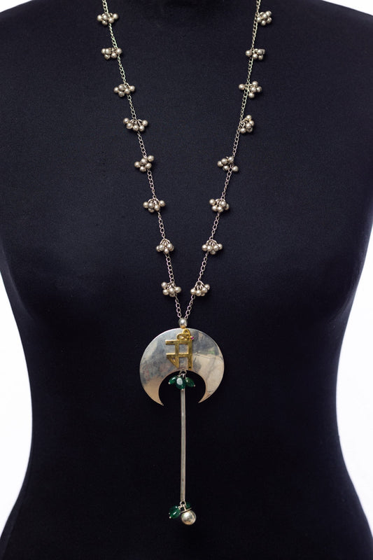 statement silver neckpiece by Ayush Kejriwal