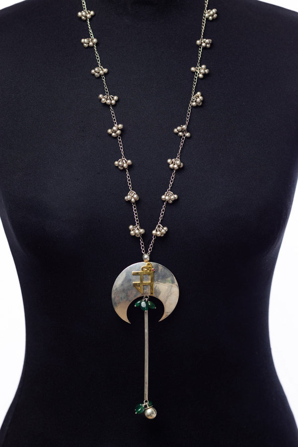 statement silver neckpiece by Ayush Kejriwal
