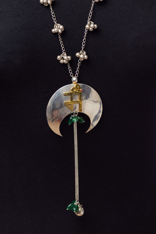 statement silver neckpiece by Ayush Kejriwal