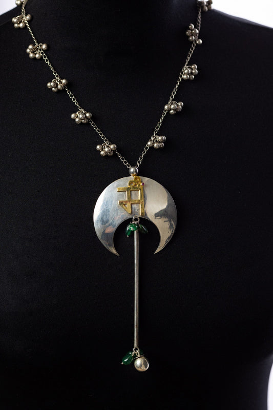 statement silver neckpiece by Ayush Kejriwal