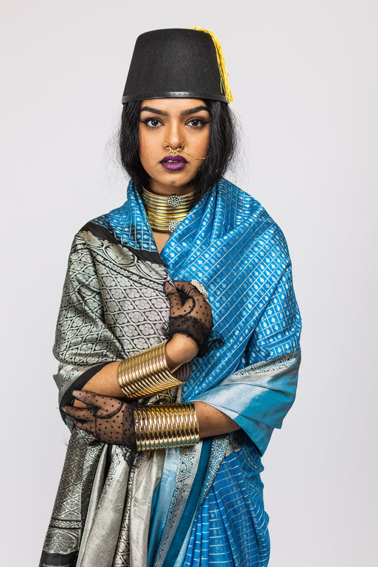 Designer Kanjeevaram Silk Saree by Ayush Kejriwal