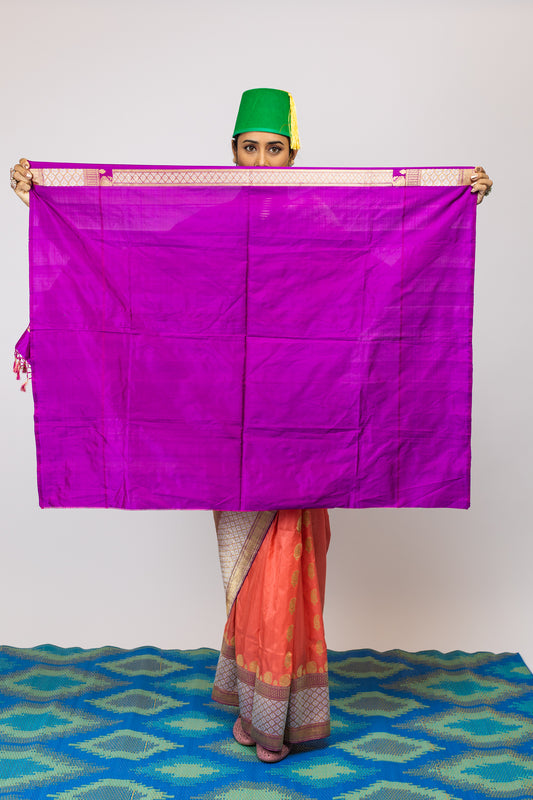 Handwoven banarasi silk saree blouse piece