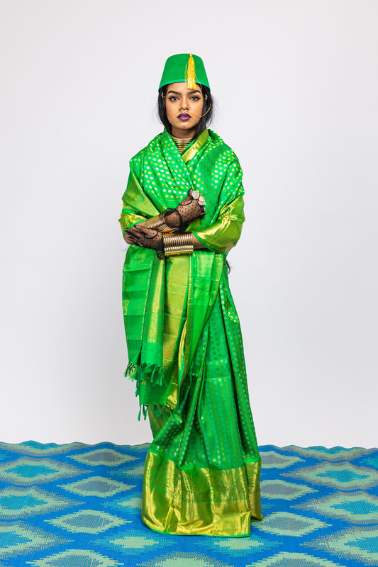 Handwoven kanjiveram silk saree