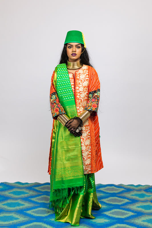 Handwoven kanjiversam silk saree