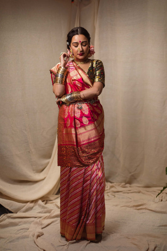 Banarasi brocade silk saree