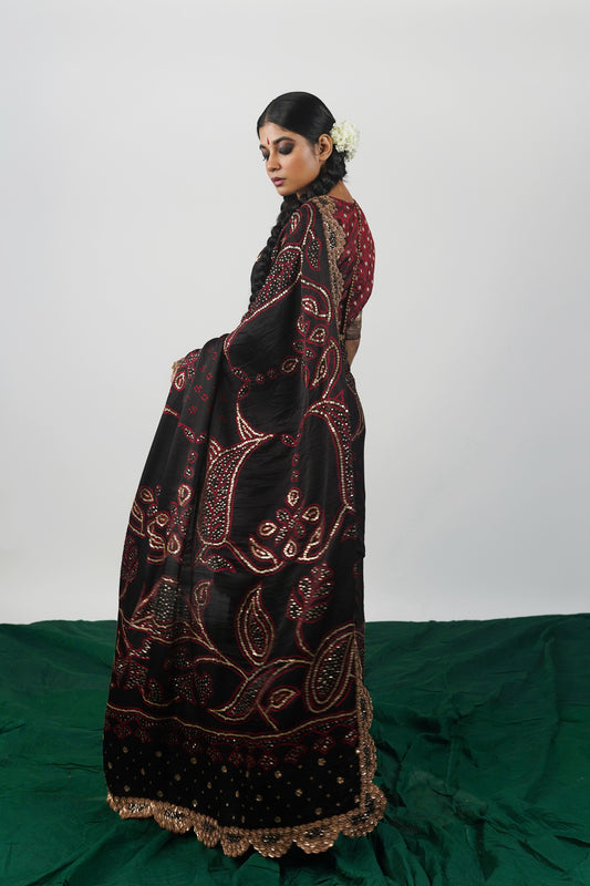 Designer Bandhani Saree