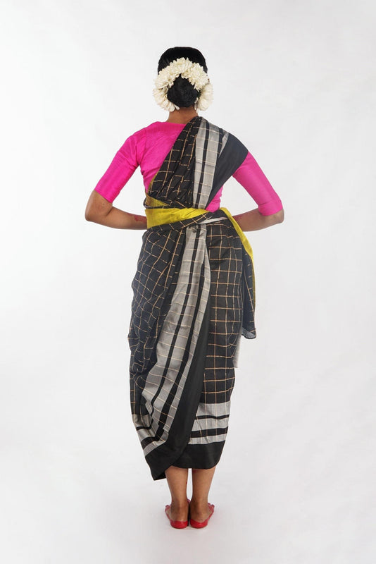 Handwoven Chanderi Silk Saree by Ayush Kejriwal