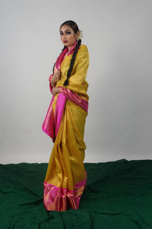Kanjivaram saree by Ayush Kejriwal