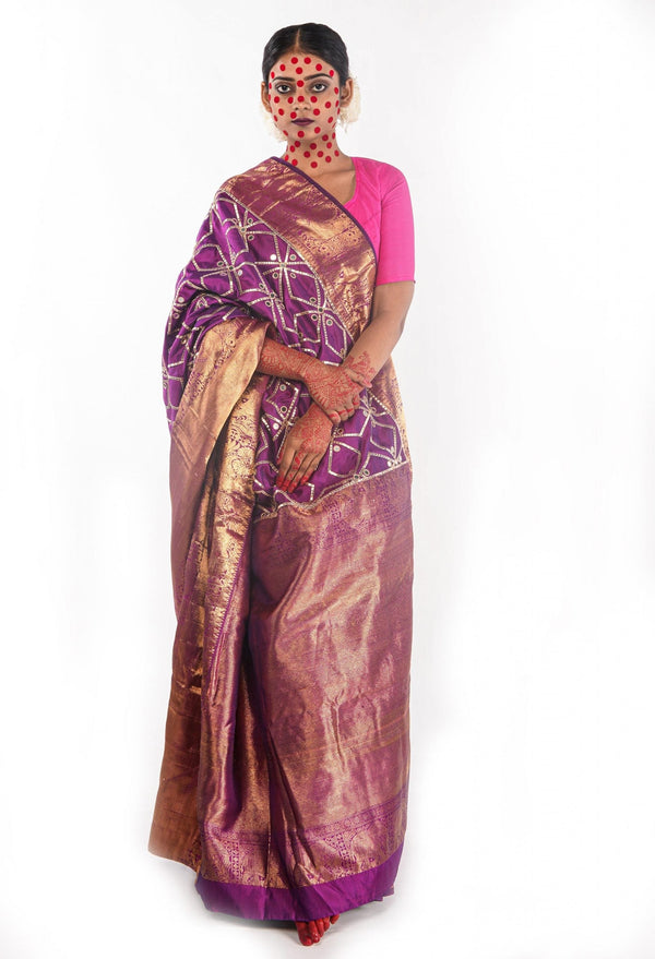 handwoven Kanjiveram silk saree