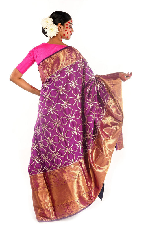 handwoven Kanjiveram silk saree