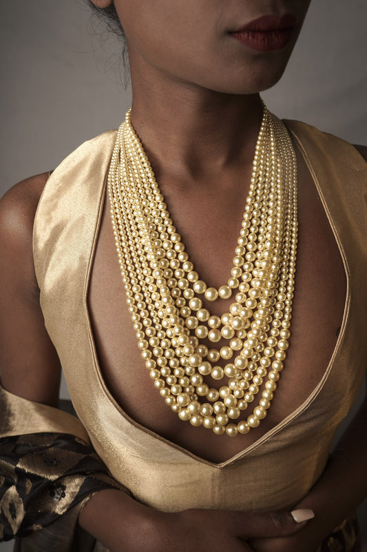 Unique wedding wear jewellery by Ayush Kejriwal, Statement Pearl Neckpiece