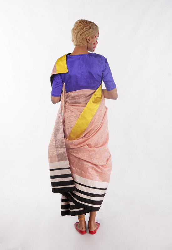 Handwoven Chanderi Silk Saree by Ayush Kejriwal