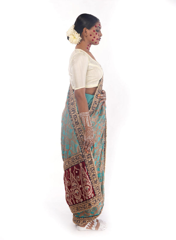 Wedding Wear Saree by Ayush Kejriwal