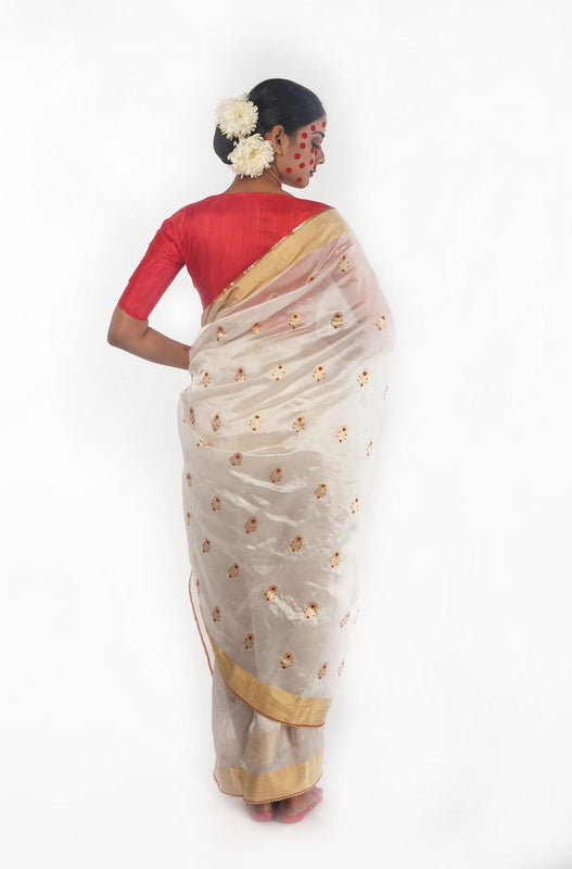 Handwoven Chanderi Silk Sare