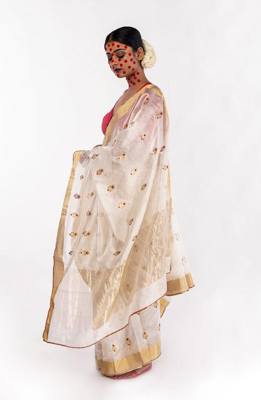 Handwoven Chanderi Silk Sare
