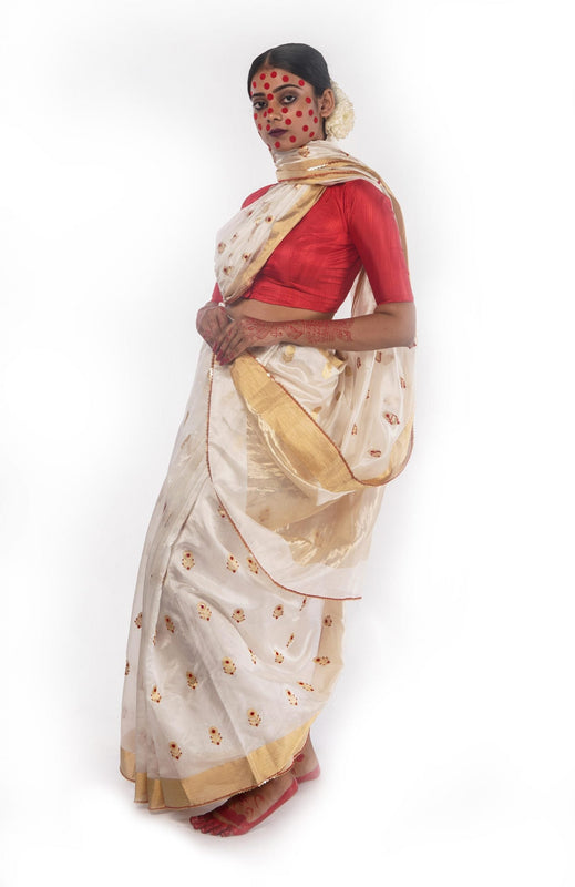 Handwoven Chanderi Silk Sare