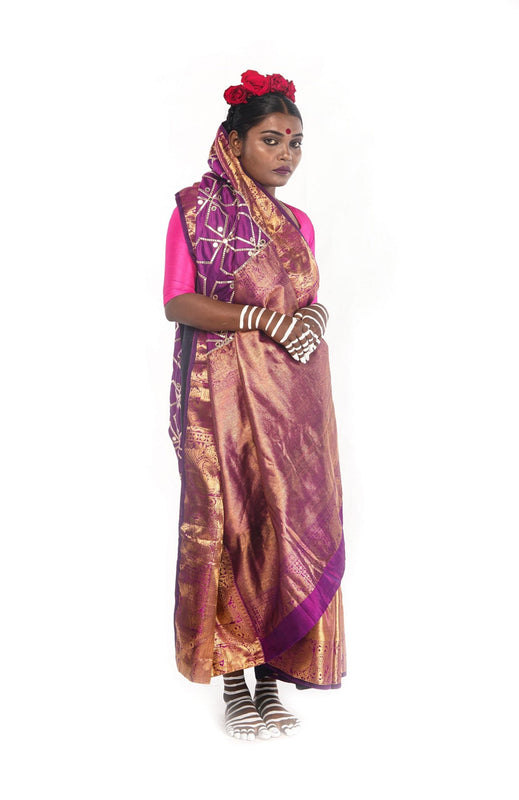 handwoven Kanjiveram silk saree