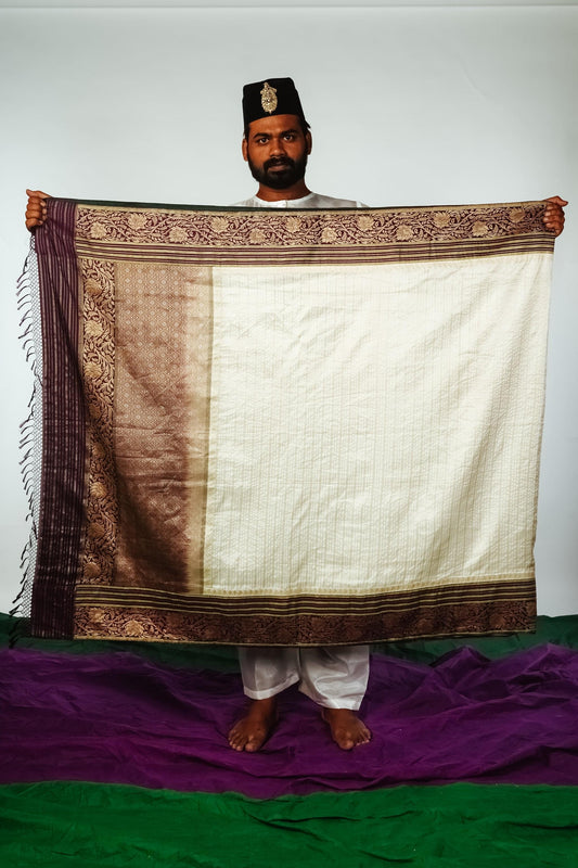 handcrafted banarasi brocade silk saree