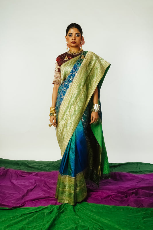 Benarsi Silk Saree by Ayush Kejriwal