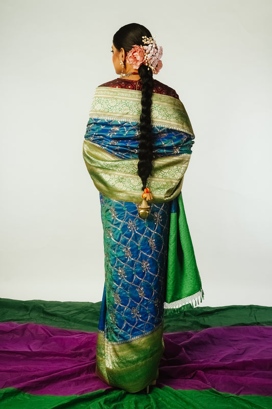 Bold Designer Benarsi Silk Saree