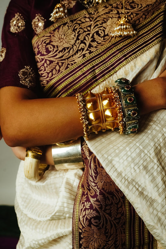 handcrafted banarasi brocade silk saree