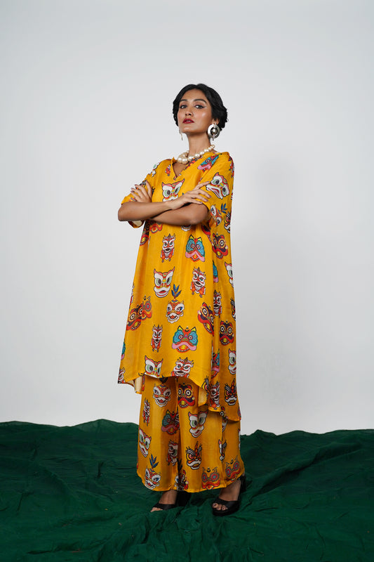 Printed Kurta Pant set by Ayush Kejriwal