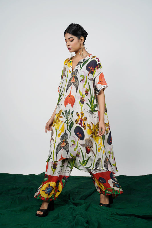 Floral printed outfit