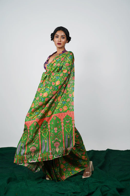 Printed Saree by Ayush Kejriwal