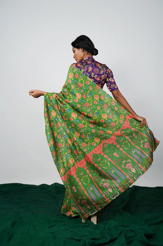 Silk saree by Ayush Kejriwal