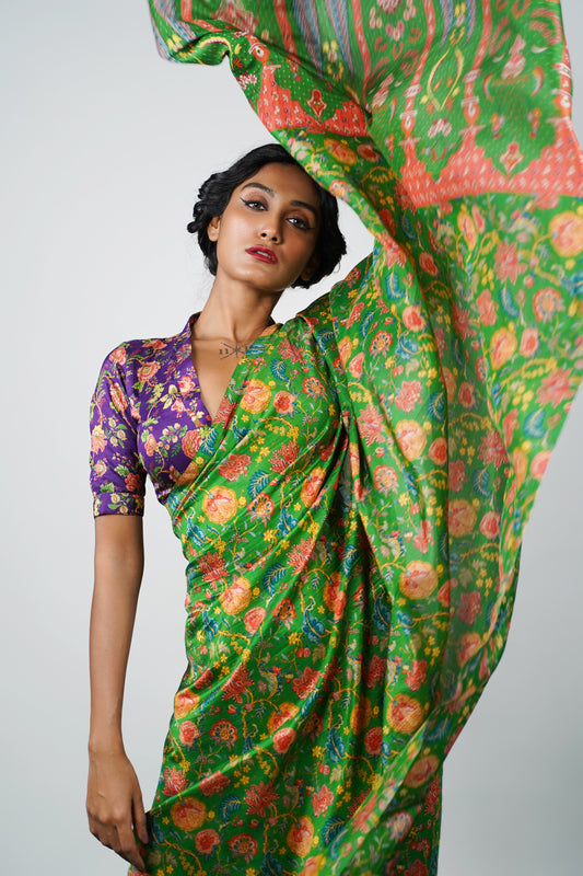 Printed Silk saree