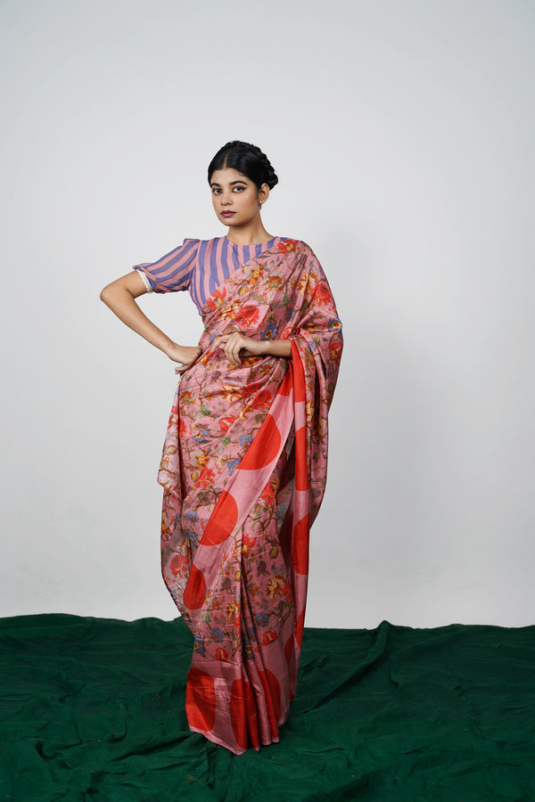 Printed Silk saree