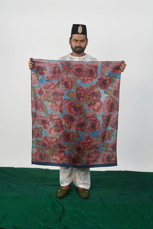 Kalamkari saree blouse piece