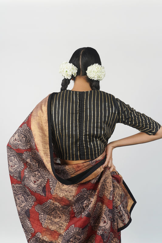 Ayush Kejriwal Kalamkari Saree