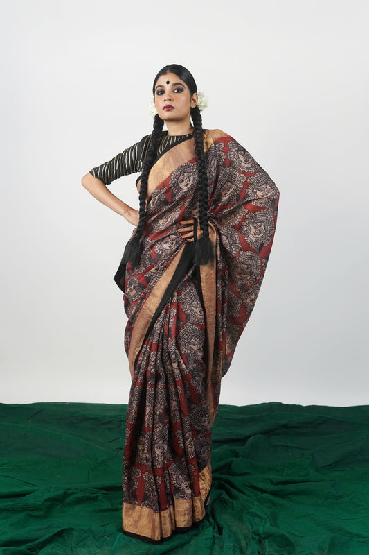 Designer Kalamkari Saree