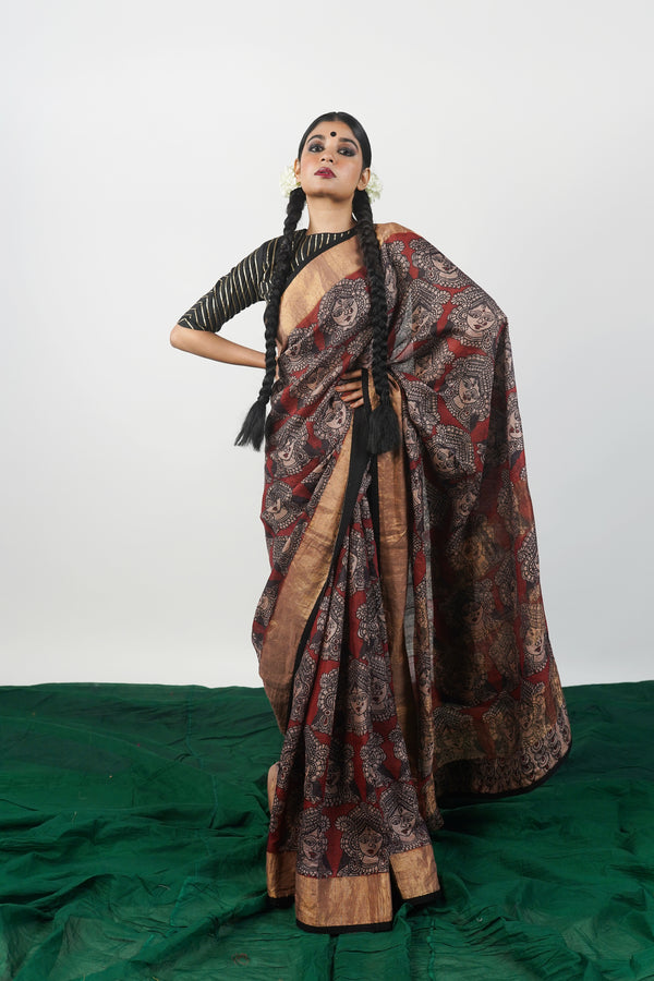 Real Kalamkari Saree