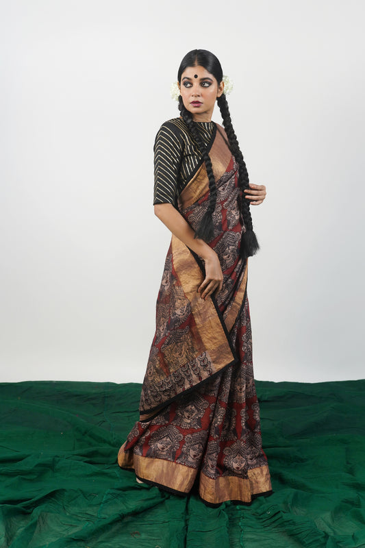 Authentic Kalamkari Saree