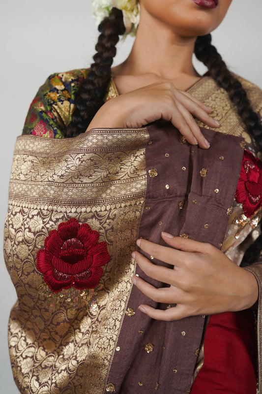 Designer Bandhani saree