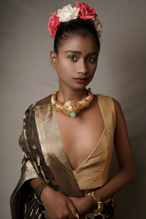 Handcrafted vintage silver choker - Indian Jewellery