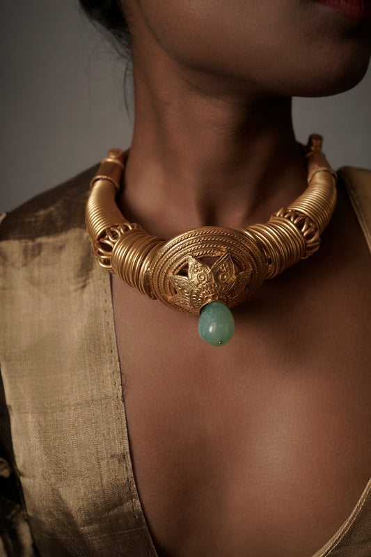 Handcrafted vintage silver choker - Indian Jewellery