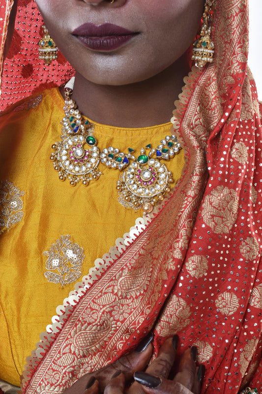 Red handwoven banarasi silk saree