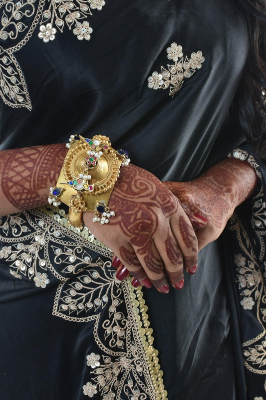 handmade silver kada/bangle